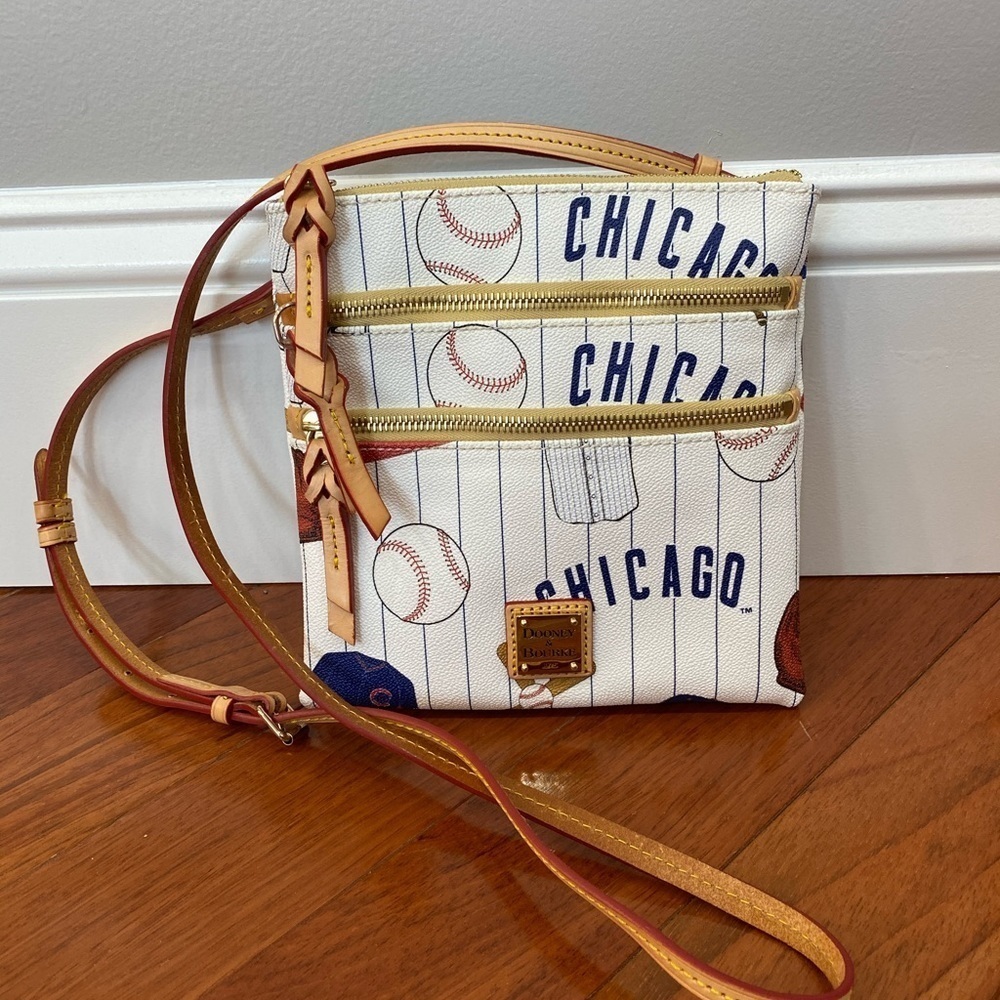 Dooney & Bourke Chicago Cubs triple zip crossbody